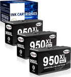 Jagute 950XL Compatible Ink Cartridge Replacement for HP 950 XL 950 to use with OfficeJet Pro 8610 8610 8600 8615 8660 8620 8625 8100 276dw 251dw Printer?3Black?