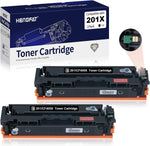 HENGFAT 201X CF400X Black Compatible Toner Cartridge Replacement for HP 201A CF400A 201X CF400X Black Toner for HP Color Pro MFP M277dw M277n M252dw M252n M274n Toner Printer (Black 2-Pack)