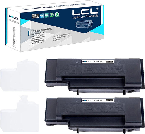 LCL Compatible Toner Cartridge Replacement for Kyocera TK342 TK-342 FS-2020D (2-Pack Black)