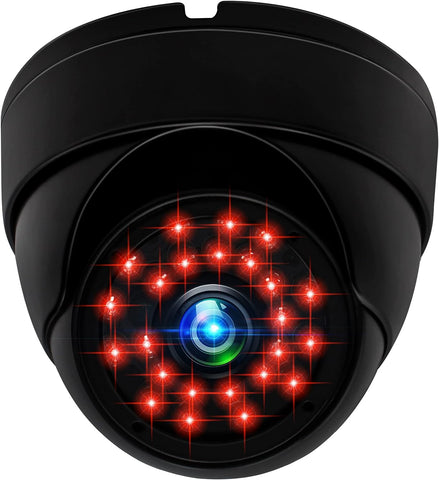 IFWATER USB Dome Camera 1MP with 24pcs LED Day and Night Vision,Inbuilt Microphone Home Security Surveillance Webcam CCTV Waterproof USB Camera Compatible with Raspberry Pi Android Linux Windows Mac
