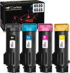 Cartlee Set of 4 Compatible High Yield Laser Toner Cartridges for Xerox Phaser 6510 6510/dni 6510/dn 6510/n Workcentre 6515 6515/dni 6515/dn 6515/n Printer (1 Black, 1 Cyan, 1 Magenta, 1 Yellow)