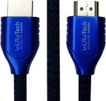 WiRoTech HDMI Cable 4K Ultra HD with Braided Cable, HDMI 2.0 18Gbps, Supports 4K 60Hz, Chroma 4 4 4, Dolby Vision, HDR10, ARC, HDCP2.2 (6 Feet, Blue)