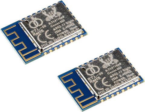 JESSINIE 2Pcs RTL8710AF WiFi Module RTL-00 WiFi Wireless Module Board IOT 17dB Low Power Consumption Strong Endurance WiFi Module