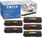 TN315 Toner Cartridge 5 Pack(2Black, Cyan, Magenta, Yellow): YOIS Compatible Replacement for TN315 Toner Works with HL-4140 4150 4570 MFC-9460 9560 9970 Printer | TN315BK TN315C TN315M TN315Y