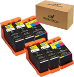 Intactech Compatible Dell Series 21, Series 22, Series 23, Series 24 Ink Cartridges 6-Pack (4 Y498D / 2 Y499D) Work for Dell V313, V313w, V515w, V715w, P513w, P713w Printer