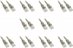 10 Pack Cat5e Snagless/Molded Boot, Ethernet Patch Cable 35 Feet Grey, CNE745310