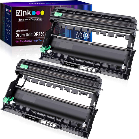 E-Z Ink (TM Compatible DR730 Drum Unit (Not Toner) Replacement for Brother DR 730 Compatible with HL-L2350DW HL-L2395DW HL-L2370DW HL-L2370DWXL MFC-L2750DW MFC-L2710DW DCP-L2550DW Printer (2 Drum)