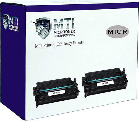 MTI 58A MICR Toner Replacement for HP 58A CF258A 58X CF258X | HP Pro M404n M404dn M404dw MFP M428fdn M428dw M428fdw | Check Printer Cartridge (Pack of 2)