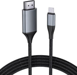 JUCONU [13.2ft Long Version HDMI Cable for iPhone, Upgraded 1080P HDTV HDMI Cable Adapter Connector, Digital AV Video Sync Screen Compatible Converter for iPhone/i-Pad Devices, No Need Power Supply