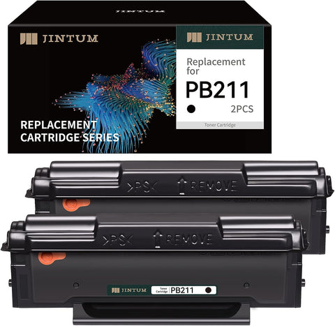 JINTUM Compatible PB-211 Toner Cartridge Replacement for Pantum PB-211 PB-211EV Toner Cartridge for Pantum P2502W M6552NW M6550NW M6602NW M6600NW P2500W Laser Printer (Black, 2Pack)