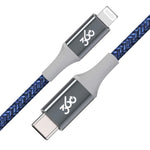 360 Electrical Habitat 8ft Premium USB-C to Lightning Braided Charging Cable, Navy, MFi Certified for iPad and iPhone Charger Cord USB C, MacBook to iPhone Cable, USB C Lightning