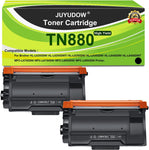 Juyudow Ultra High Yield Toner Cartridge for Brother TN880 TN-880 TN 880 HL-L6200DW MFC-L6700DW MFC-L6800DW HL-L6200DWT HL-L6300DW MFC-L6900DW Printer Toner Cartridge (Black, 2 Pack)