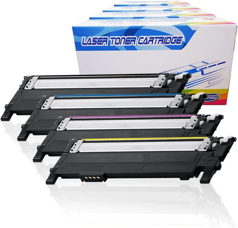 Inktoneram Compatible Toner Cartridges Replacement for Samsung CLP365 CLP-365 406S CLT-406S CLP-360 CLP-365W CLX-3305 CLX-3305FN CLX-3305FW Xpress C410W C460FW ([Black,Cyan,Magenta,Yellow], 4-Pack)