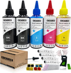 COCADEEX Refill Dye Ink Bottle Compatible with 65 or 65XL Ink Cartridge,for Envy 5010 5012 5020 5030 5032 5034 5052 5055 5058 Deskjet 2600 2620 2625 2630 2634 2635 3720 3730 3732 3755 Printer