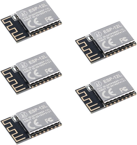JESSINIE 5Pcs ESP-12L ESP8266 Wireless WiFi Module ESP 12L Serial Port to WiFi Wireless Module ESP WiFi Transmission Module