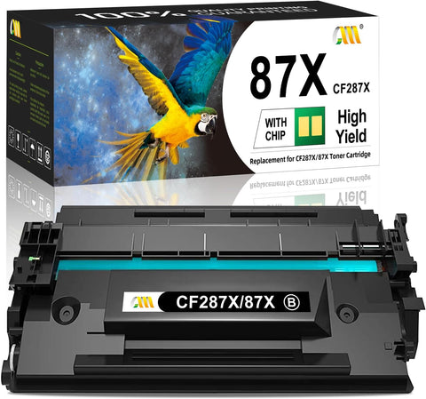 CMCMCM CF287X 87X Toner Cartridge Replacement for HP 87X CF287X 87A CF287A for Enterprise M506n M506dn M505x MFP M527f M527dn Pro M501n Printer (with Chip, 1 Black)