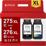 275XL 276XL Ink Cartridge Replacement for Canon PG-275 CL-276,High Yield for Canon 275 and 276 Multi Pack Ink Compatible with PIXMA TS3520 TS3522 TS3500 TR4720 TR4700 TR4722 Printers(1Black 1 Color)