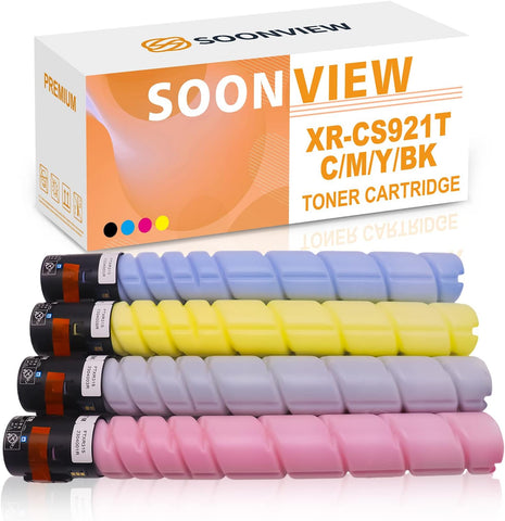 SOONVIEW 76C00K0 76C00C0 76C00M0 76C00Y0 CS921 Toner Cartridge Replacement for Lexmark CS921 CS92x CS923 CS92x CX920 CX921 CX922 CX923 CX924 Printers (1BK/1C/1M/1Y, 4 Pack)