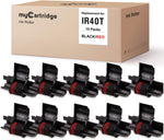 MYCARTRIDGE IR40T IR-40T CP-13 NR-42(10-Pack) Compatible with Calculator Ink Roller Replacement for IR-40T CP-13-Black & Red