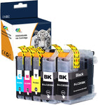 Tyjtyrjty 5 PK Compatible Ink Cartridges for Brother LC203 LC-203 for Multifunction Printers MFC-J4320DW, MFC-J4420DW, MFC-J4620DW, MFC-J5620DW, MFC-J5720DW(2 Black, 1 Yellow, 1 Magenta, 1 Cyan,5PK)