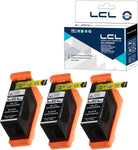 LCL Compatible Ink Cartridge Replacement for DELL 21 Y498D 330-5275 V313 V313W V515W P513W P713W V715W (Black 3-Pack)