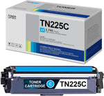 High Yield TN225 TN225C Toner Cartridge, LVE Compatible Replacement for TN225 Cyan Toner for HL-3170CDW HL-3180CDW MFC-9130CW MFC-9140CDN DCP-9015CDW DCP-9020CDN Printer, 1-Pack