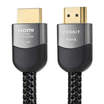 Zeskit Maya 2.1 8K HDMI Cable 10ft, 4K120Hz 48Gbps for eARC Soundbar Ethernet Gaming 144Hz Certified Ultra High Speed HDR VRR HDCP 2.2 2.3 Compatible with Dolby Vision Atmos Apple TV Xbox Series X PS5