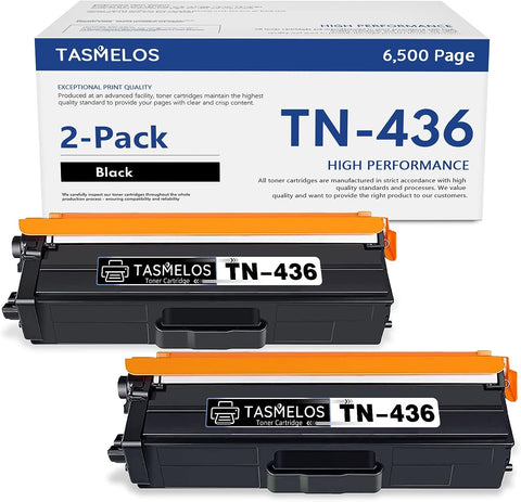 TN436 TN433 2BK Toner Cartridge Compatible for Brother TN433 tn436 tn431 Toner Replacement for Brother MFC-L8900CDW MFC-L8260CDW MFC-L9570CDWT MFC-L9570CDW MFC-L8410CDW HL L8260CDW L8360CDW L9570CDW