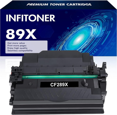 CF289X 89X Black Toner Cartridge 1 Pack Replacement for HP 89X 89A CF289X CF289A for HP Enterprise M507 M507n M507dn M507x MFP M528dn M528f M528c M528z M528 Series Printer Ink (No Chip)