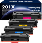 201X 201A MFP M277dw Toner Cartridge 4 Pack Compatible Replacement for HP 201X 201A Color Pro MFP M252dw M277c6 CF400A CF401A CF402A CF403A M252 M277 Printer Ink (Black Cyan Yellow Magenta, 4-Pack)