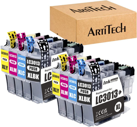 ARTITECH Compatible for Brother LC3013 Ink Cartridges LC-3013 (2 Black, 2 Cyan, 2 Magenta, 2 Yellow) Works with Brother MFC-J491DW MFC-J497DW MFC-J690DW MFC-J895DW Printers