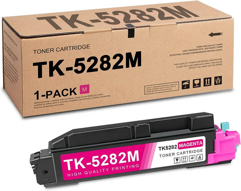 (High Yield) TK-5282 Magenta Toner Cartridge 1 Pack, MAND Compatible TK-5282M 1T02TWBUS0 Replacement for Kyocera TK5282 Toner Ecosys P6235 M6235 M6635cidn P6235cdn M6635cidn M6235cidn Printer Toner