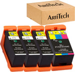 ARTITECH Replace for Dell Series 21 Ink Cartridges Compatible for Dell V515w, V715w, P513w, P713w, V313, V313w, P713w, All-in-One Printers 4 Pack, (3 Black and 1 Color) for Dell Series 21, Series 22