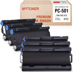 MYTONER PC501 Fax Cartridge Compatible with Brother PC501 Black Ribbon for Brother FAX 575 Ribbon Printers (6-Cartridge)