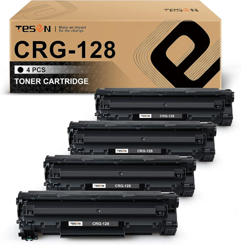 128 CRG-128 TESEN Compatible Toner Cartridge Replacement for Canon 128 CRG-128 High Yield for Canon FaxPhone L100 L190 ImageCLASS D530 D550 MF4890dw MF4880dw MF4770n MF4570dn MF4450 MF4550d 4 Packs