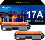 GPC Image Compatible Toner Cartridge Replacement for HP 17A CF217A Toner Compatible with Laserjet Pro M102w M130nw M130fw M130fn M102a M130a Pro MFP M130 M102 Series Printer (2 Black)