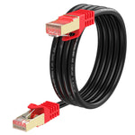 XXONE Outdoor Cat 6 Ethernet Cable 15ft, 26AWG Heavy-Duty Cat6 Networking Cord Patch Cable RJ45 LAN Wire Cable FTP Waterproof Direct Burial