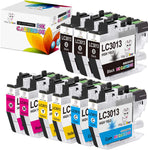 Miss Deer LC3013 Ink Cartridges BK/C/M/Y Compatible Replacement Ink for Brother LC 3013 LC3011 High Yield for MFC-J491DW MFC-J895DW MFC-J690DW MFC-J497DW Printer(3BK,2C,2M,2Y)