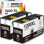 MS DEER Compatible Maxify 1200 Ink Cartridges Replacement for Canon 1200XL PGI-1200 XL PGI1200XL Pigment BK to use with Maxify MB2720 MB2320 MB2020 MB2120 MB2350 MB2050 Printer (2 Black) 2-Pack