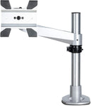 StarTech.com StarTech.com Desk Mount Monitor Arm - VESA or Apple iMac/Thunderbolt Display up to 14kg - Articulating Height Adjustable Single Desktop Monitor Pole Mount - Clamp/Grommet - Silver