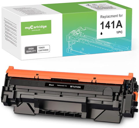 myCartridge SUPCOLOR (141X No Chip Compatible Toner Cartridge Replacement for HP 141A W1410X 141X Work for M110we M110w MFP 140we M139we M140w Printer(1 Black)