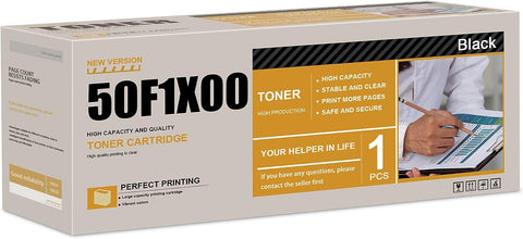 ZEOSEROE 50F1X00 Toner MS410 : 1 Pack Replacement for Lexmark 50F1X00 Toner Cartridges MS410d MS410dn MS415dn MS510dn MS610de MS610dn MS610dte MS610dtn Printer, Black