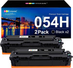 GPC Image Compatible Toner Cartridge Replacement for Canon 054H 054 CRG-054 to use with Canon Color ImageCLASS MF644Cdw MF642Cdw LBP622Cdw MF641Cw Toner Printer Tray (2 Black)