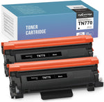 TN770 Toner Cartridge Replacement for Brother TN770 TN760 TN-770 TN 770 Black Toner for HL-L2350DW HL-L2370DW HL-L2395DW HL-L2390DW MFC-L2710DW MFC-L2750DW DCP-L2550DW Printer 2 Pack TN770 Toner