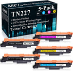 5-Pack (2BK+C+M+Y) Cartridge TN227BK,TN227C,TN227M,TN227Y Toner Cartridge Replacement for Brother MFC-L3770CDW L3710CW L3750CDW L3730CDW HL-3210CW 3230CDW 3270CDW 3290CDW DCP-L3510CDW L3550CDW Printer