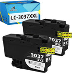 Intactech 2 Black Compatible Ink Cartridges Replacement for Brother LC3037 LC3037XXL LC3037BK High Yield Ink Tank Work for Printer MFC-J5845DW MFC-J5845DW XL MFC-J5945DW MFC-J6545DW MFC-J6945DW