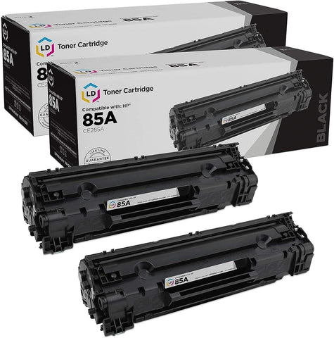 LD Products Compatible Toner Cartridge Replacement for HP 85A CE285A (Black 2-Pack) Compatible with Laserjet Pro M1132, M1138, M1139, M1212nf, M1217nfw, M1219nf, P1102, P1102s, P1102W, P1106, P1109W