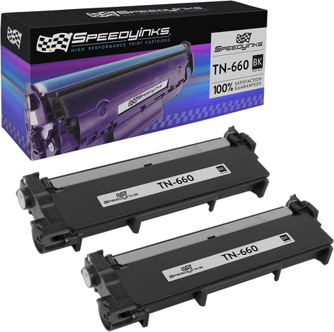 SPEEDYINKS Compatible Toner Cartridge Replacement for Brother TN660 TN-660 TN630 High Yield (Black 2-Pack) for DCP-L2520DW DCP-L2540DW HL-L2300D HL-L2340DW HL-L2360DW HL-L2380DW MFCL2707DW MFC-L2720DW