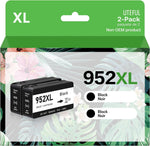 952xl Latest Upgrade Compatible Black Ink Cartridges Replacement for HP 952 XL Black Ink Cartridges Use with Officejet Pro 7740 8210 8710 8720 8740 8715 7720 8725 8730 (2 Packs)