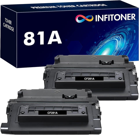 81A Toner Cartridge 2-Pack Compatible Replacement for HP 81A CF281A 81X CF281X Toner Cartridge for HP Laserjet Enterprise MFP M604 M605 M630h M630dn M630f M630z M606 M630 Printer Black